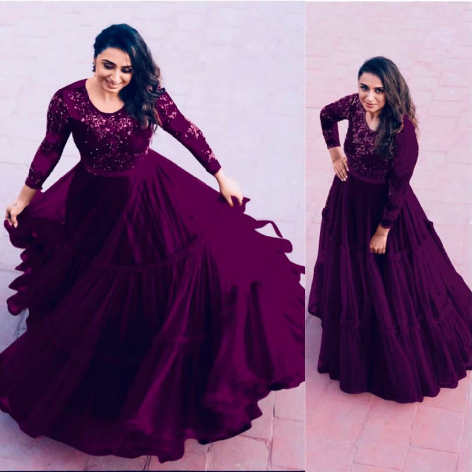 Dark Purple Dress - Tiered Maxi Dress - V-Neck Maxi Dress - Lulus